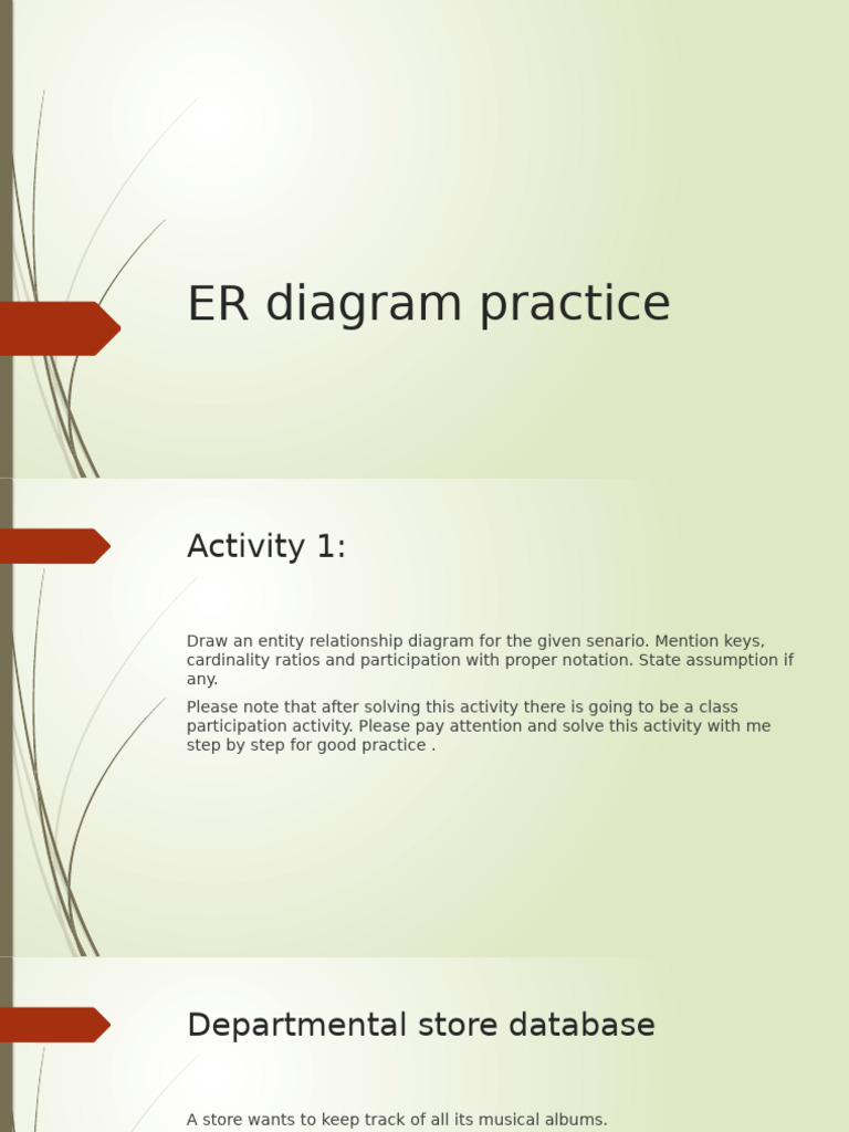 Lecture 2 ER Diagram and Pratice | PDF | Information Technology | Computing