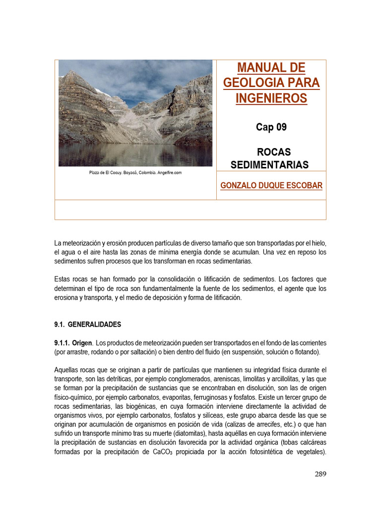 Rocas Sedimentarias | PDF | Roca (geología) | Roca sedimentaria