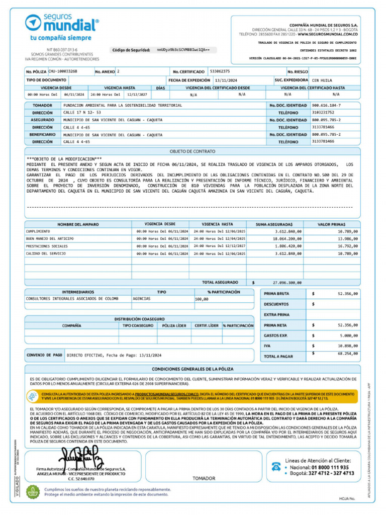 ANEXO 1 FUNDACIN AMBIENTAL ACTA DE INICIO | PDF | Cheque | Economias