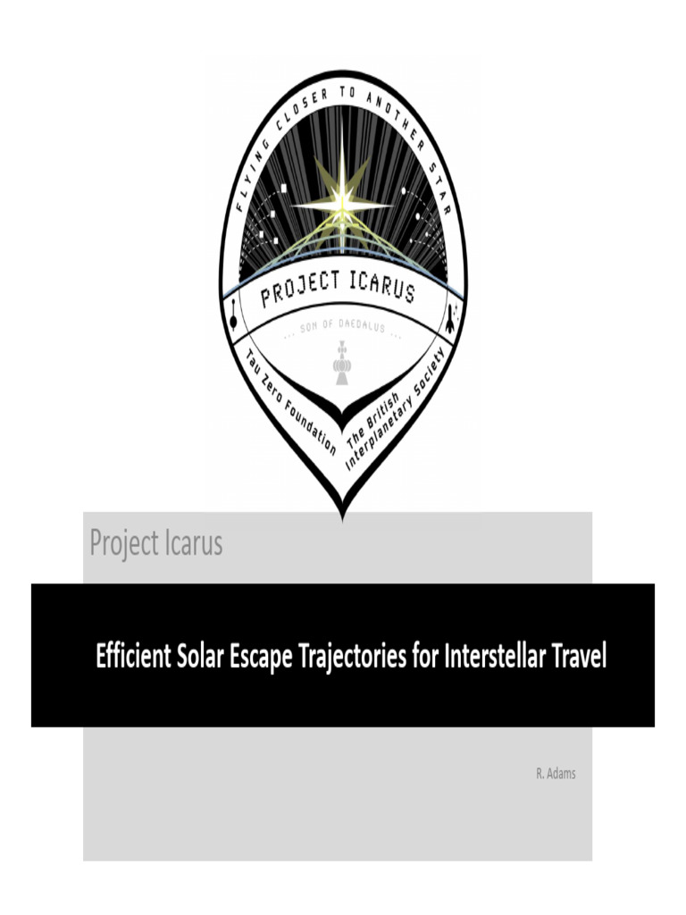 Solar Escape Trajectories for Icarus | PDF | Spacecraft Propulsion ...