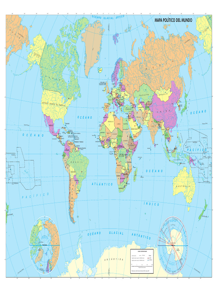 Mundo Mapa 04 A1 | PDF | Astrometria | Geografía
