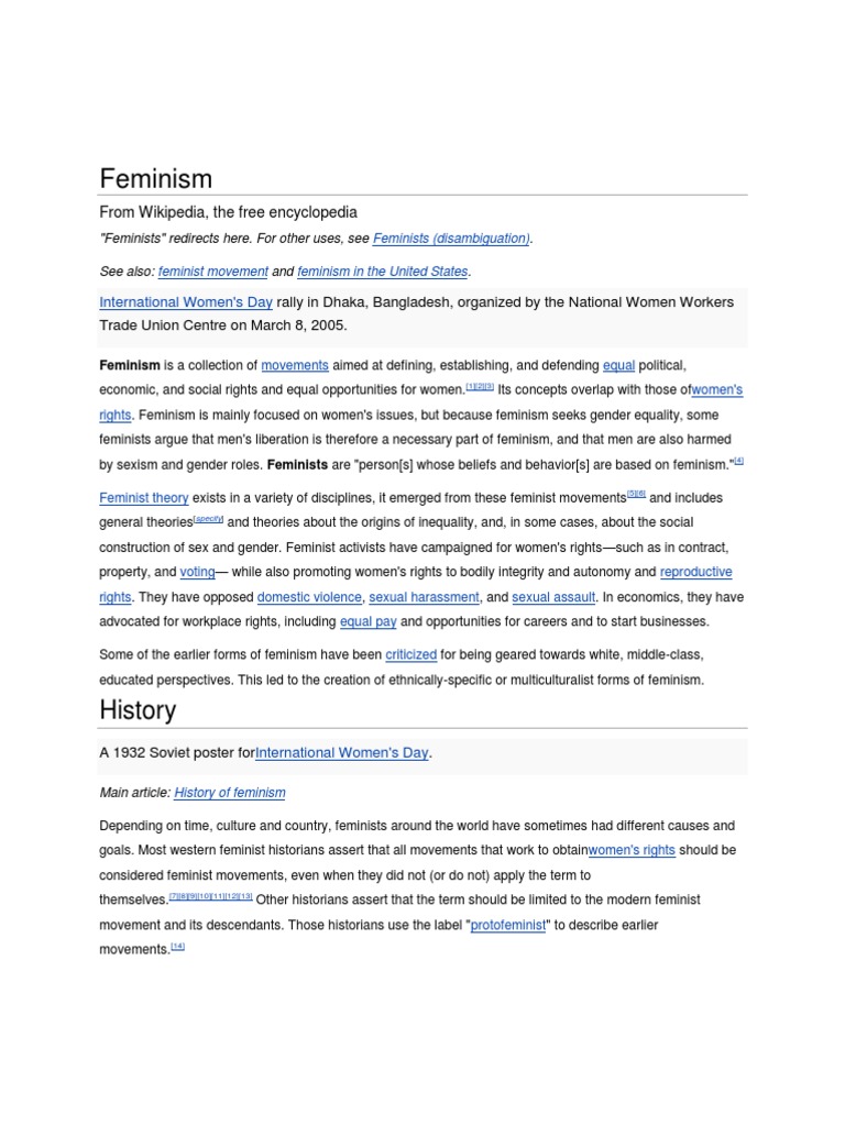 Overview of Feminism and Its History | PDF | Feminism | Gender Studies
