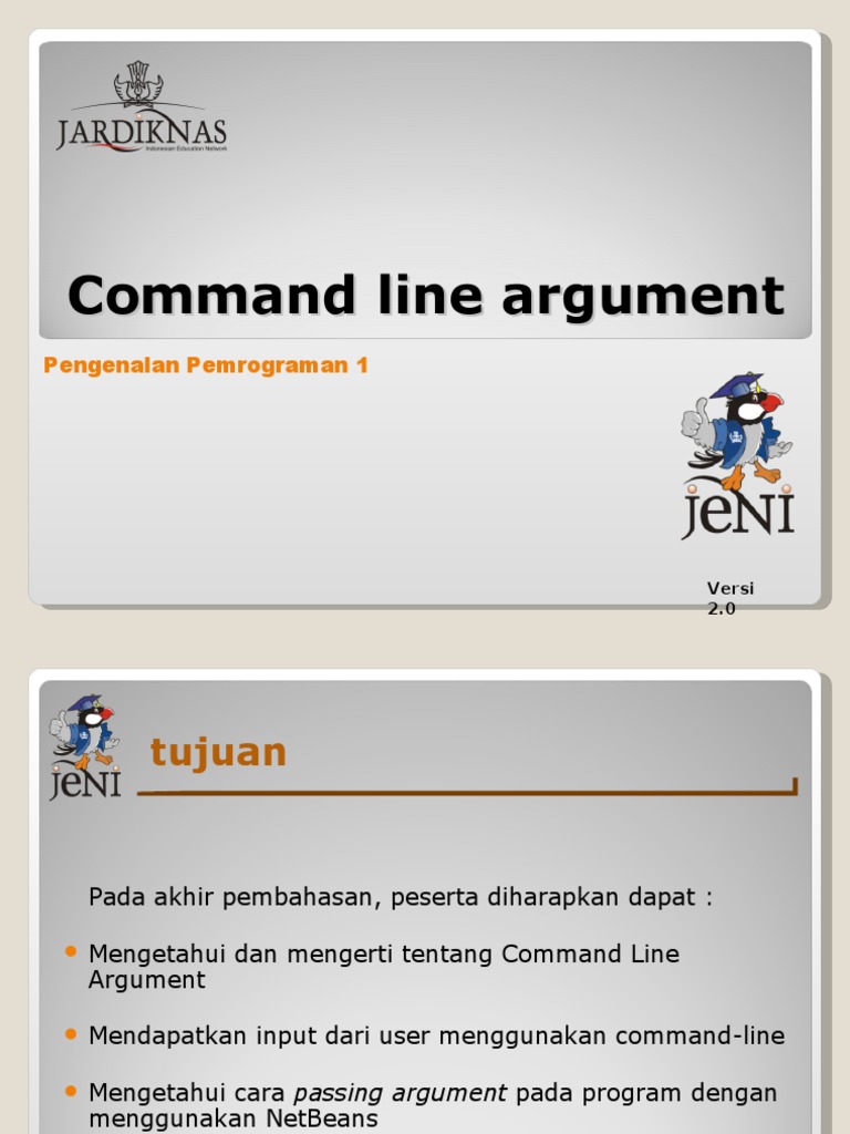 Panduan Command Line Argument Java | PDF | Komputer
