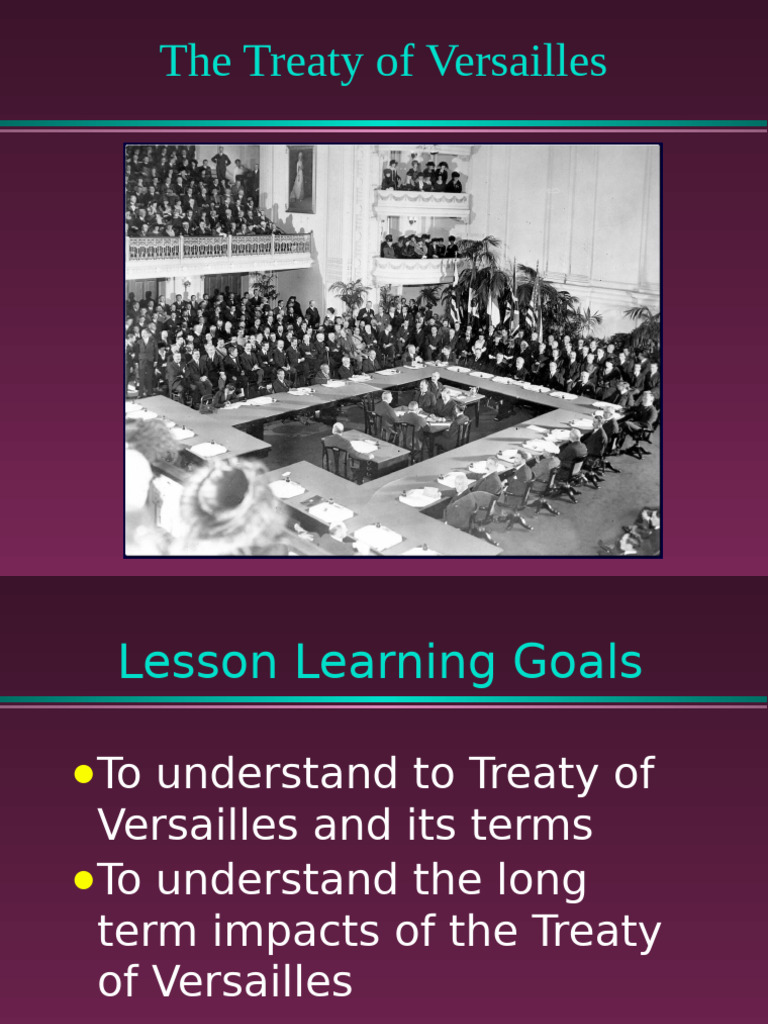 Treaty of Versailles | PDF