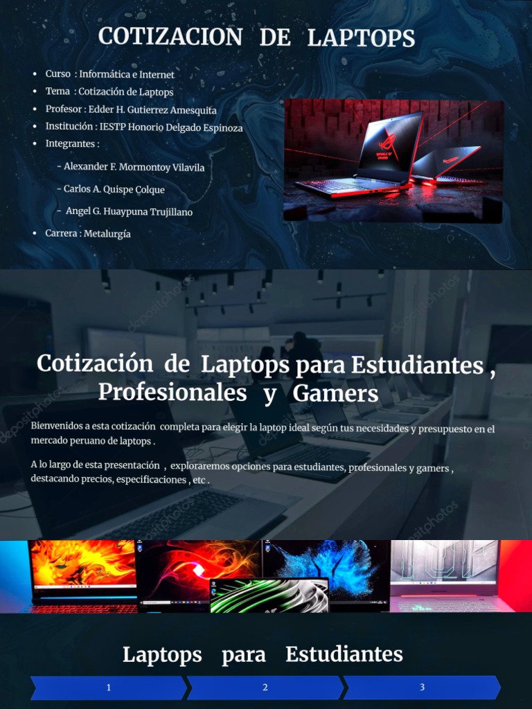 Cotización de Laptops | PDF