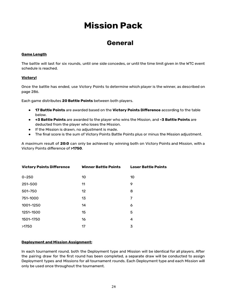 Mission Pack Final Draft | PDF