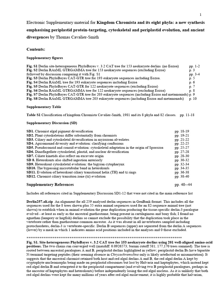 Kingdom Chromista Classification Overview | PDF | Organisms | Eukaryotes