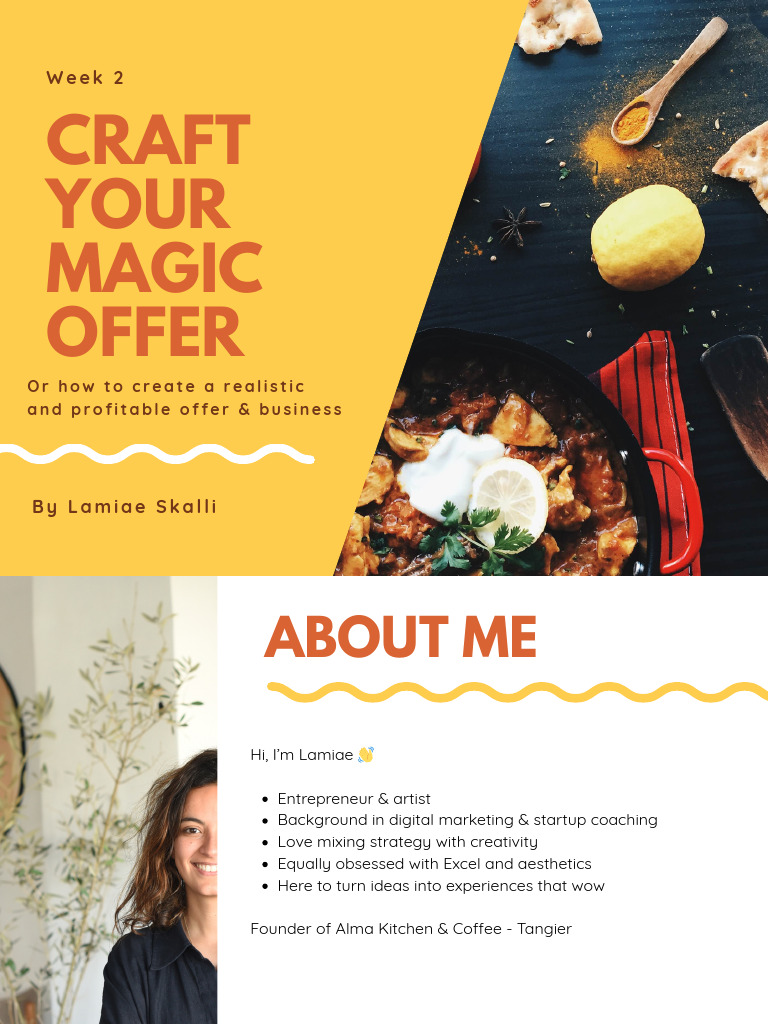 Craft Your Magic Offer | PDF | Pricing | Menu