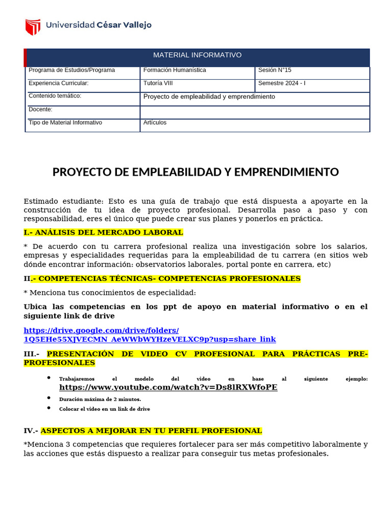 Material Informativo 15 | PDF | Aprendizaje