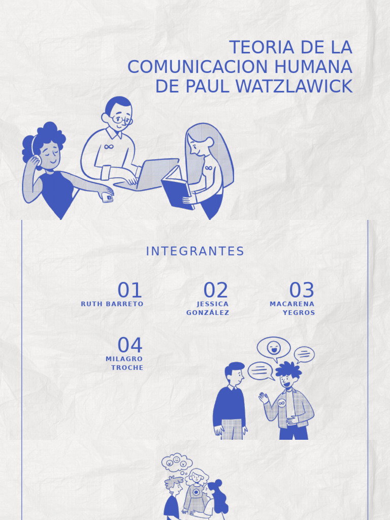 Teoria de la comunicacion humana de Paul Watzlawick | PDF ...