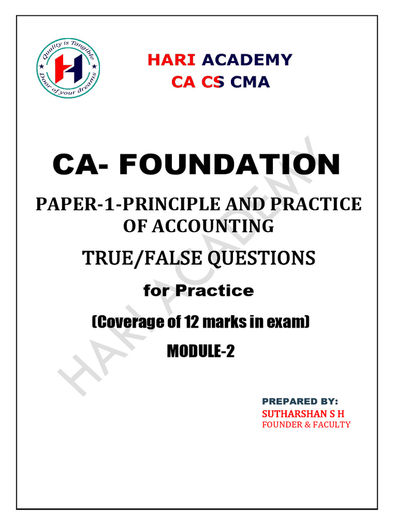 True or False-Module-2-Ha | PDF