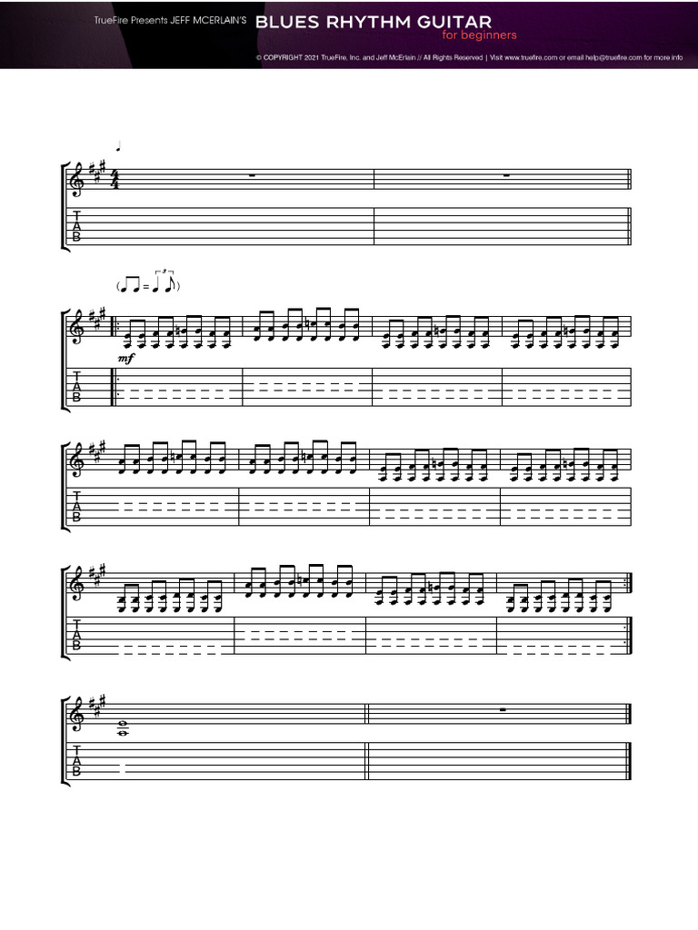 Boogie Woogie Riff Playalong Guide | PDF | Musical Forms | American ...
