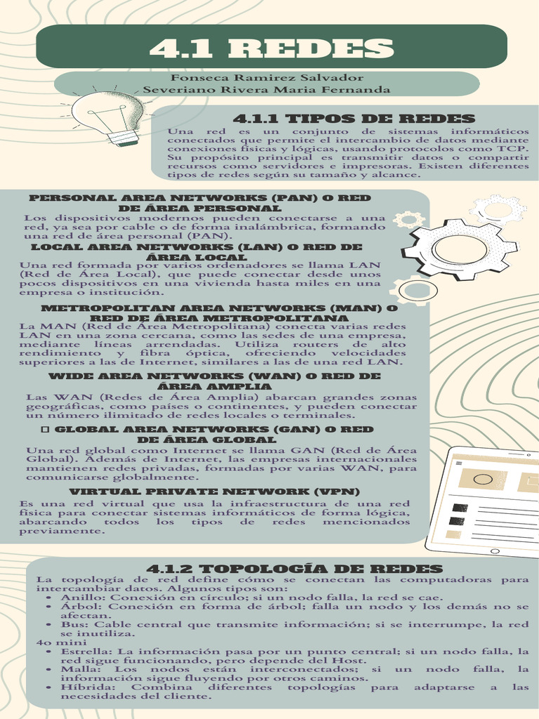 Tipos y Topologías de Redes Informáticas | PDF | Red de computadoras ...