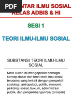 Download PIS Sesi 1 Teori Ilmu-Ilmu Sosial by Ulfah Hanifah SN86472647 doc pdf