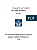 Panduan Pelaksanaan Penelitian Di Perguruan Tinggi Edisi VIII