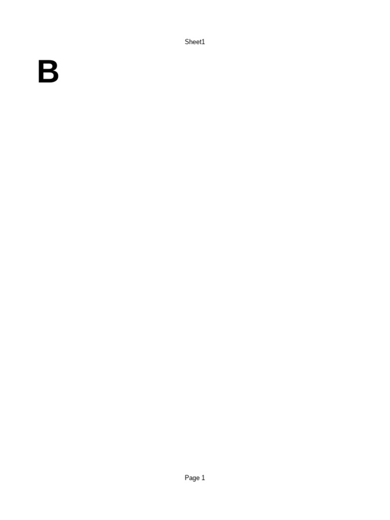 Sheet 1 | PDF
