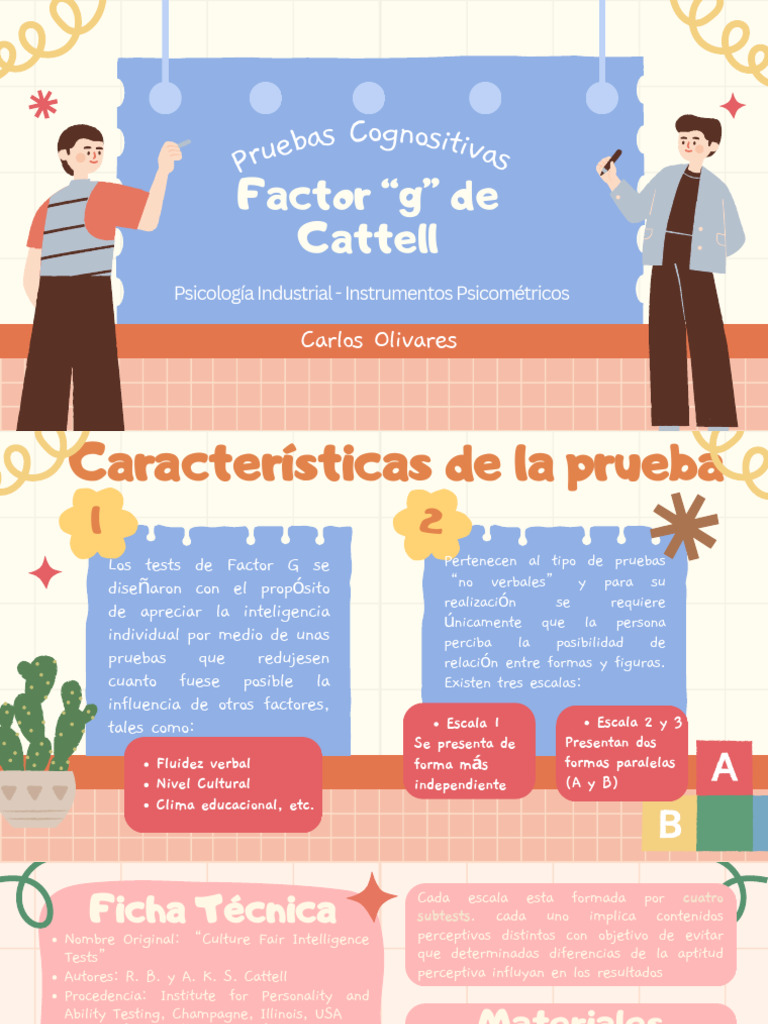 Evaluación del Factor G de Cattell | PDF | Inteligencia | Cociente de ...