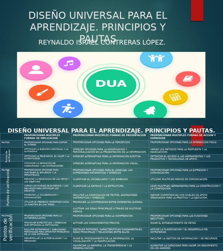 Diseño Universal para El Aprendizaje. Principios y Pautas | PDF ...