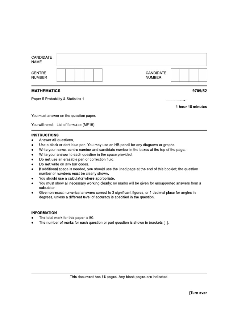 Practice Paper 4 | PDF