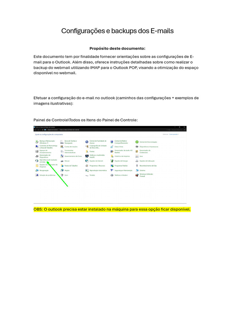 Manual de Configuração - E-mails POP e IMAP | PDF | Servidor ...