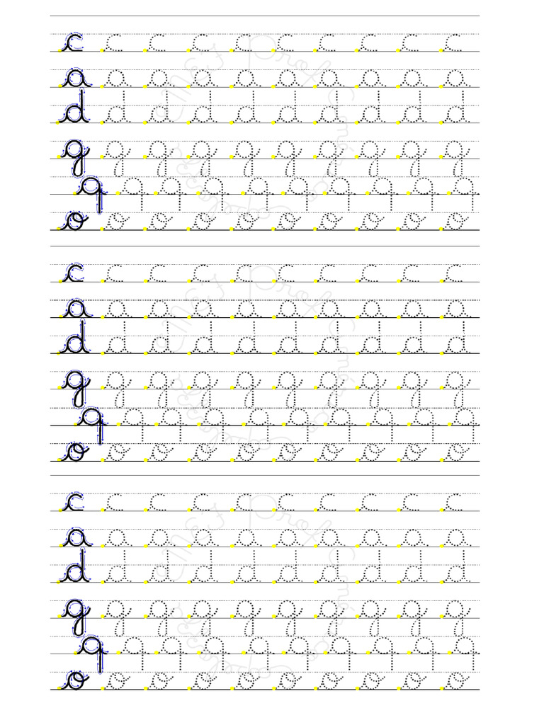 Treino Letra Cursiva | PDF