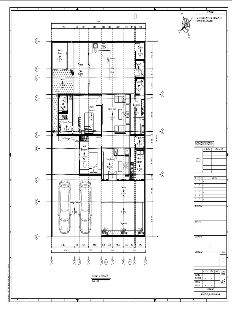 Construction Plan for Alternative Layout | PDF | Room | Home