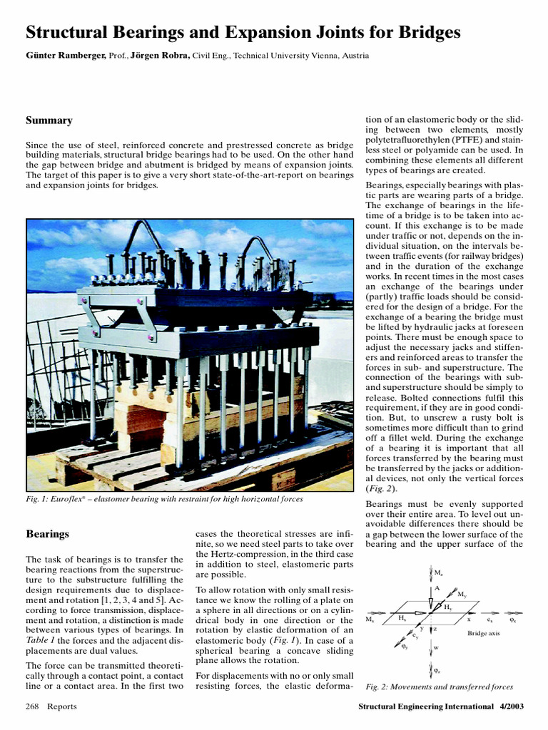 Structural Bearings and Expansion Joints | PDF | Bearing (Mechanical ...