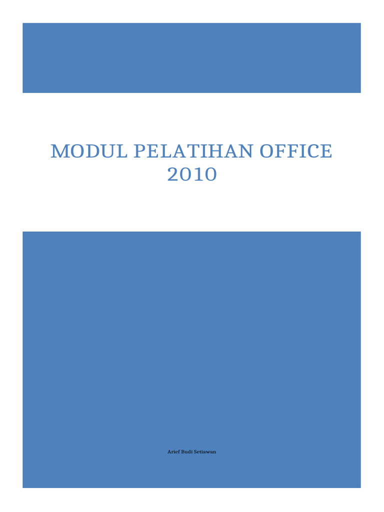 Modul Praktikum Microsoft Office 2010 | PDF