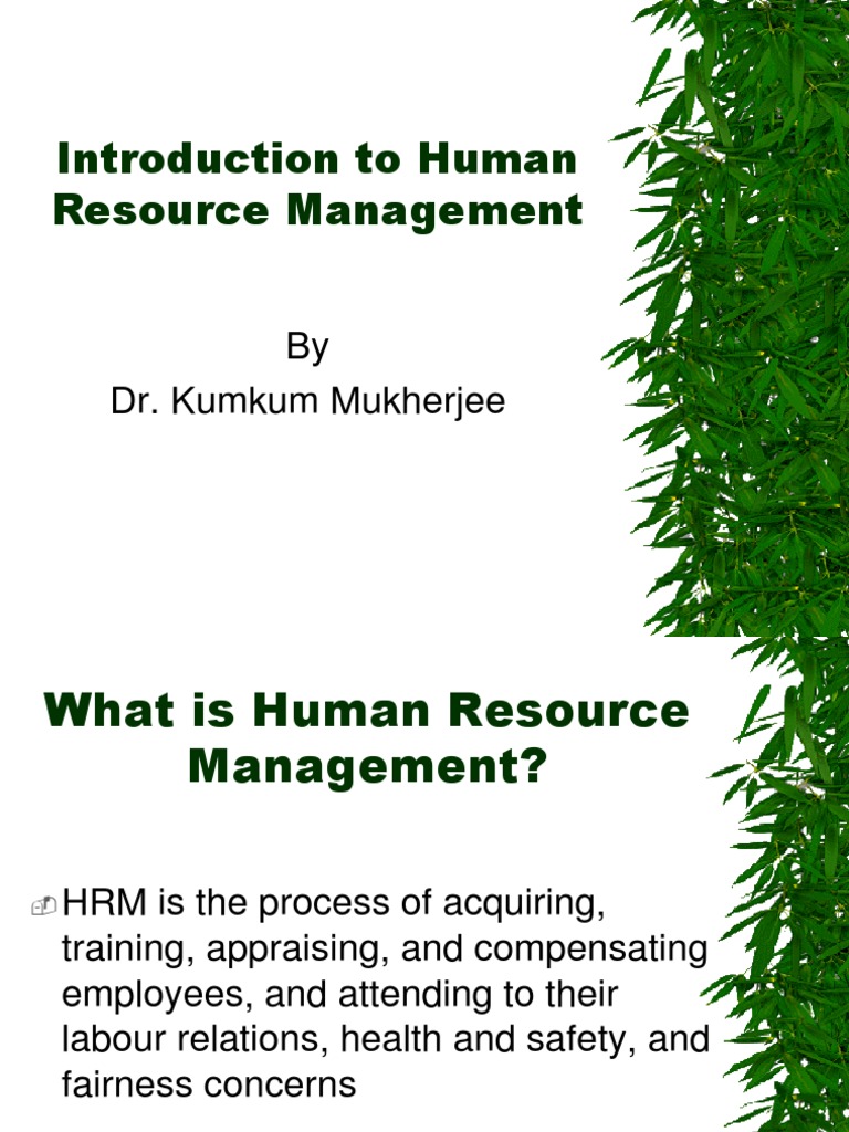 Essentials of Human Resource Management | PDF | Human Resource ...
