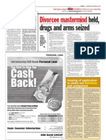 TheSun 2008-12-03 Page06 Divorcee Mastermind Held Drugs and Arms Seized