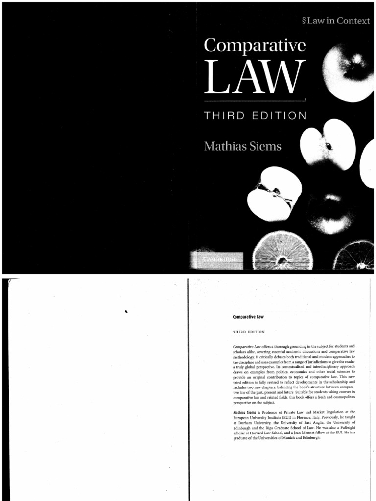 SIEMS, Mathias - Comparative Law | PDF