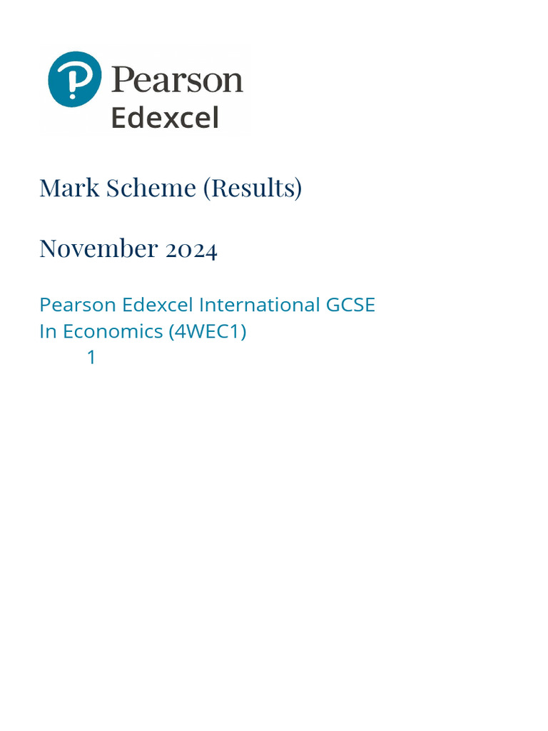 Economics 2024 IGCSE | PDF | Labour Economics | Trade Union