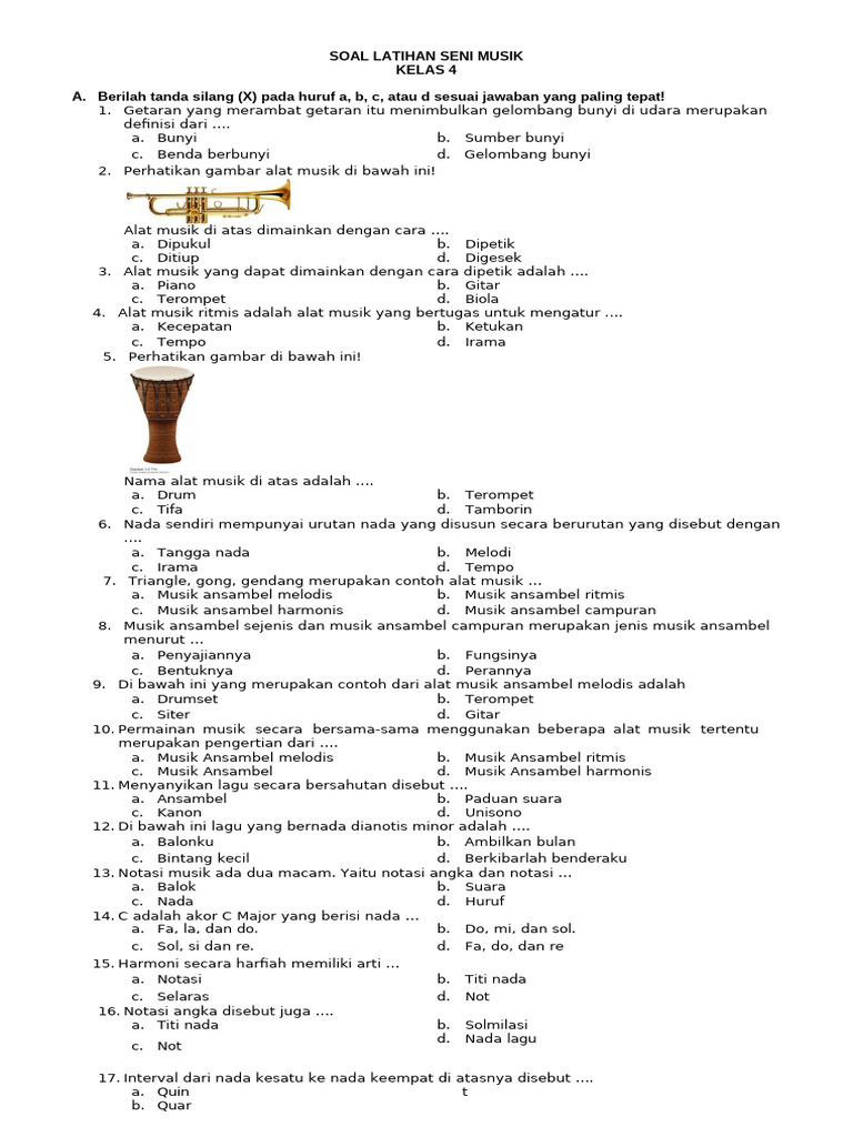 Soal Seni Musik Pdf