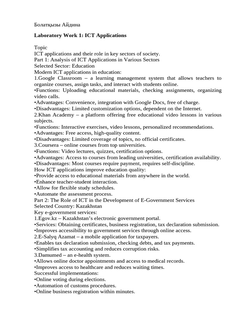 ICT Applications in Education and Governance | PDF | Computer Hardware ...