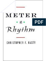 Meter As Rhythm - Christopher F. Hasty.