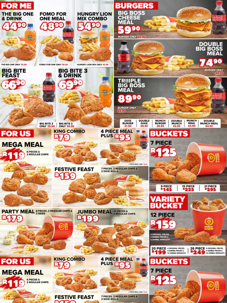 Downloadable Menu South Africa | PDF