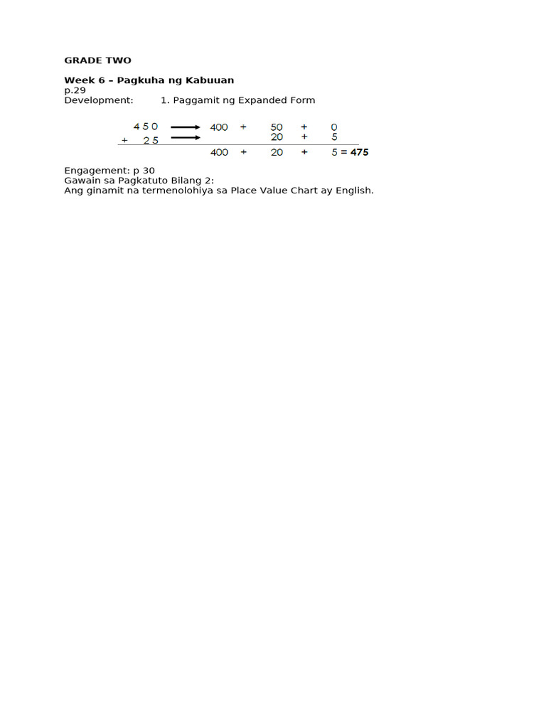 Findings Grade Two Mathematics Module | PDF