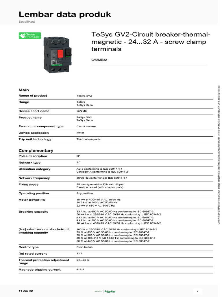 Disjuntor Motor GV2ME32 24 - 32A Schneider com o Melhor Preço é no