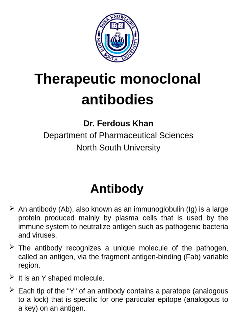 Therapeutic Monoclonal Antibodies Overview | PDF | Antibody ...
