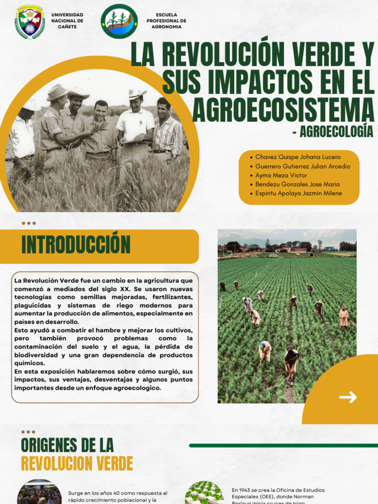Impactos de la Revolución Verde en Agricultura | PDF | Revolución verde ...