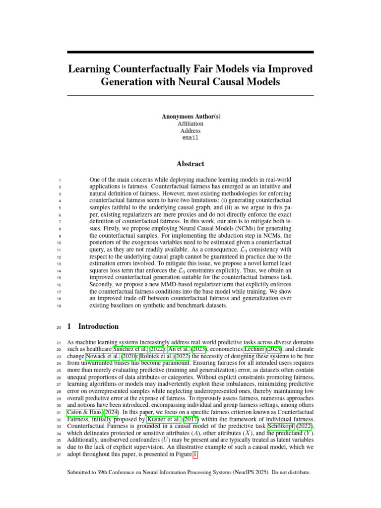 Improving Counterfactual Fairness with NCMs | PDF | Causality