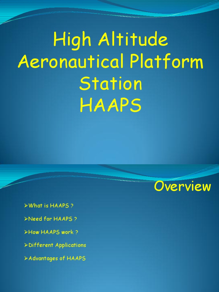 HAAPS | PDF | Airship | Multiplexing