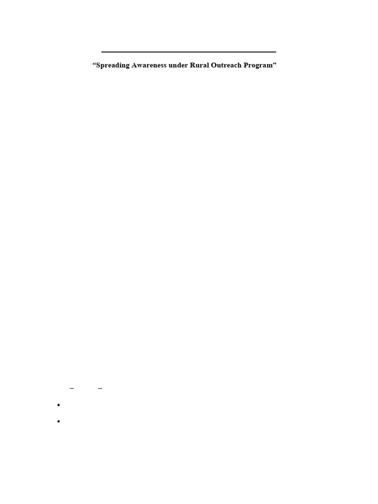 Rural Outreach Awareness Initiative Report | PDF