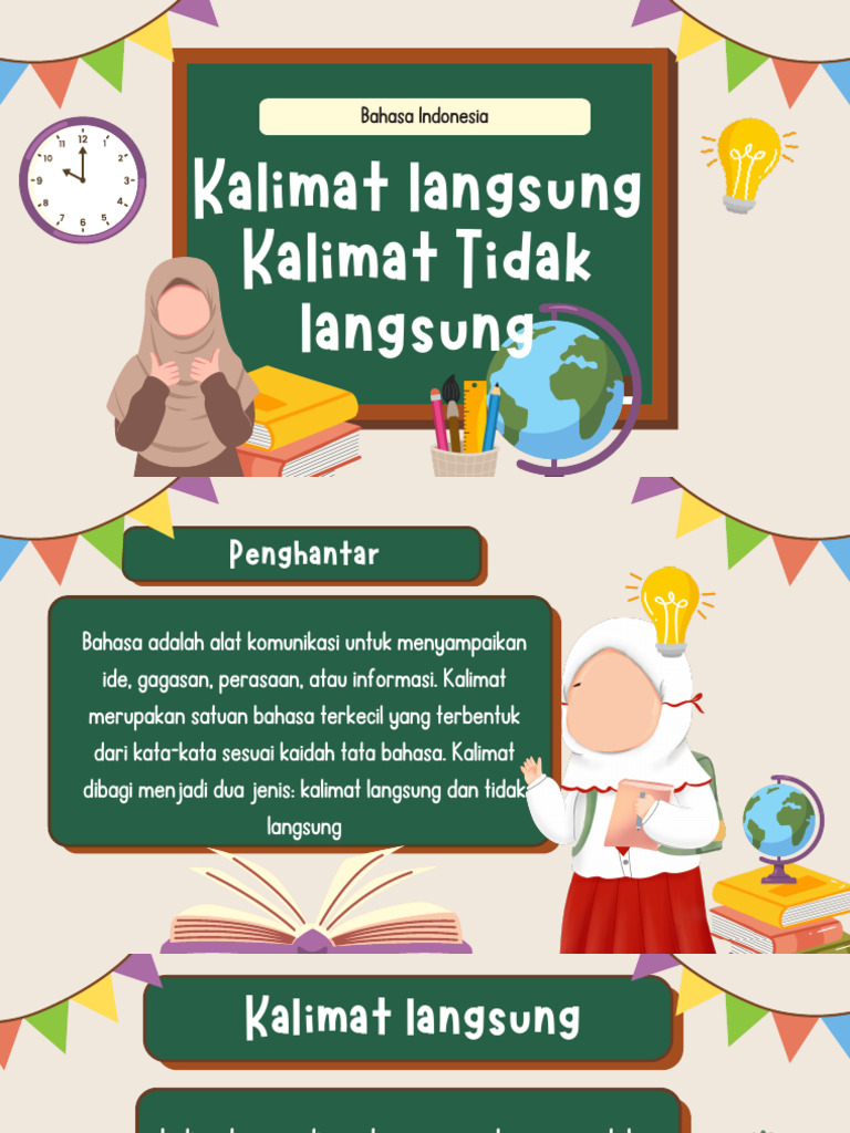 Kalimat Langsung Dan Tidak Langsung Pdf