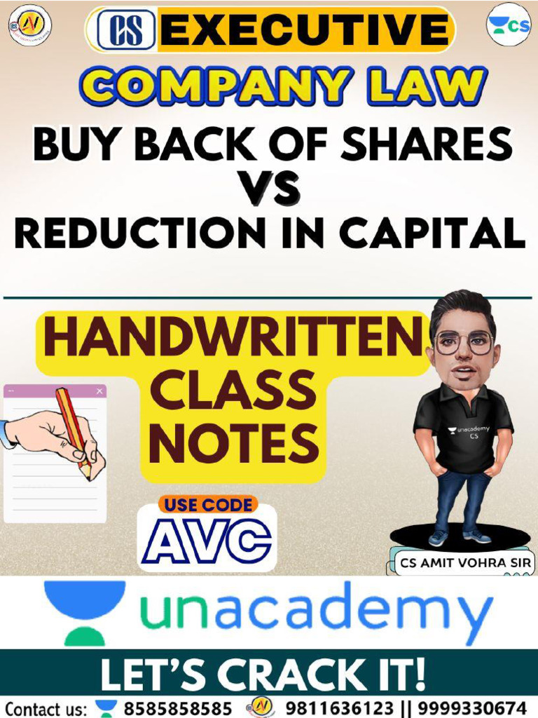 Share Capital Reduction vs Buy Back Guide | PDF | Securities (Finance ...