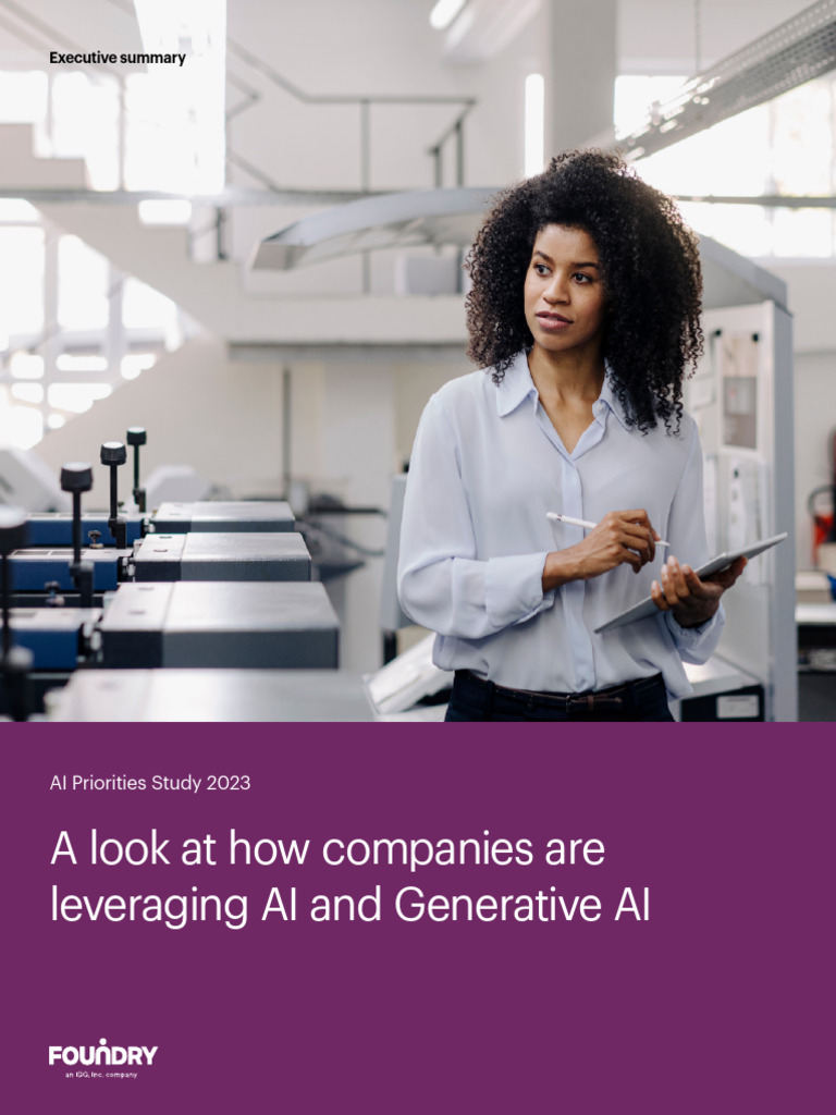 Foundry Report - AI Priorities - 2023 | PDF | Artificial Intelligence ...