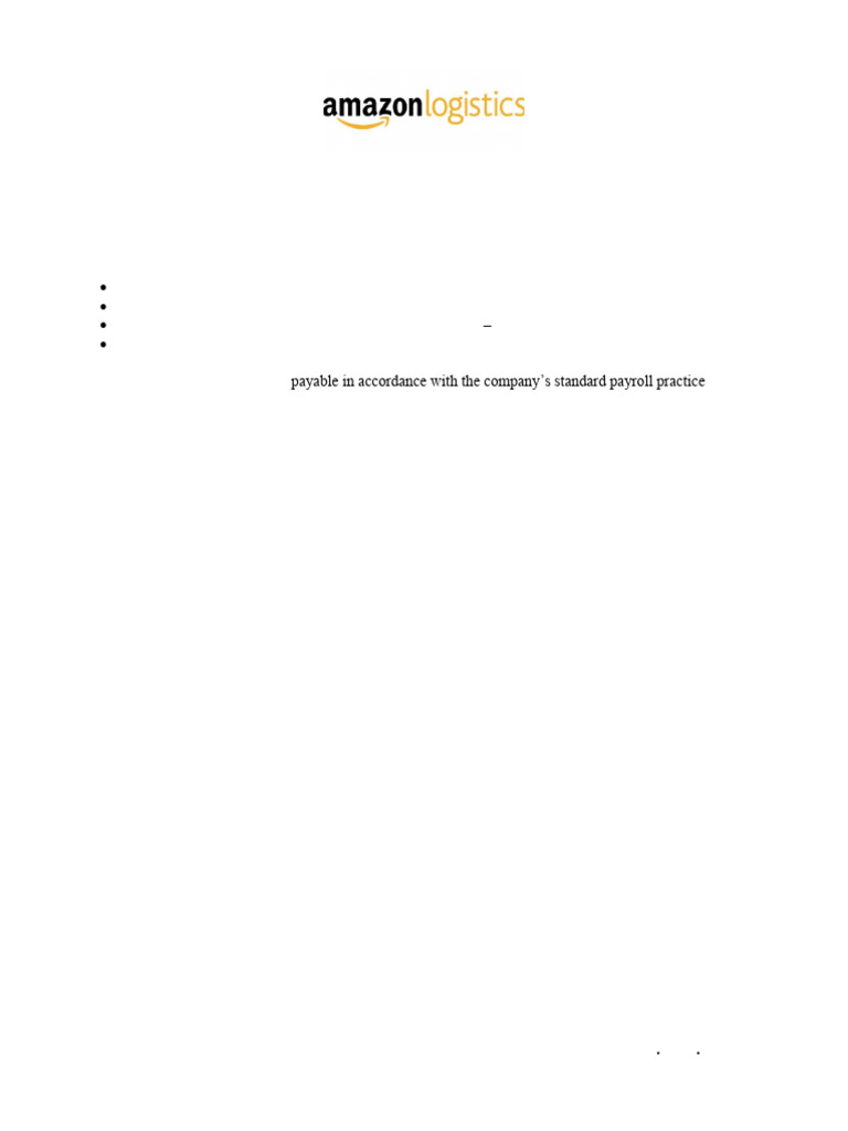 Amazon Shift Change Notification Letter | PDF
