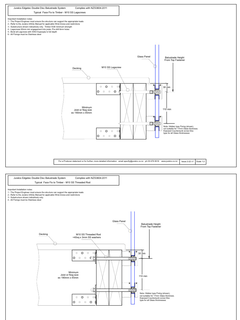 Double Disc Balustrade CAD 2 22 v1 | PDF | Screw | Mechanical Engineering
