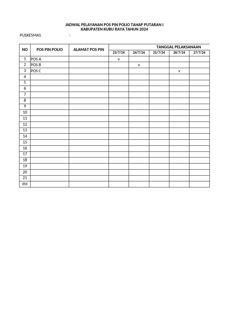 Jadwal Pos Pin 2024 Pdf