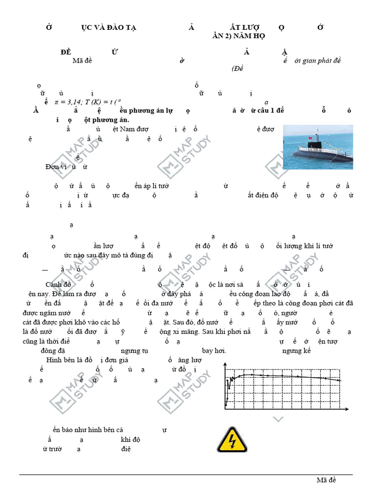 124. Đề KSCL lần 2 - Sở Thanh Hóa | PDF
